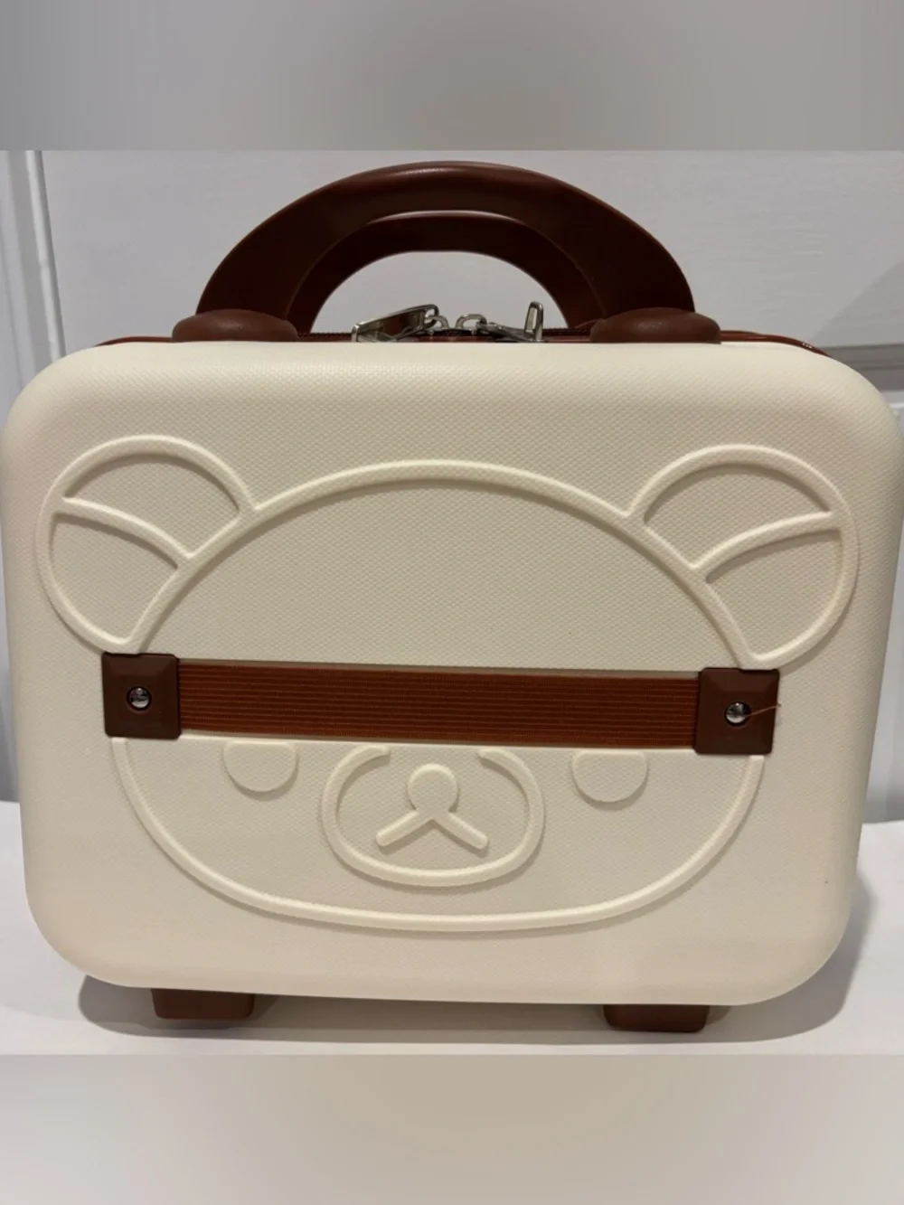 Rilakkuma Cream and Brown Hard Shell Lightweight Travel Case
